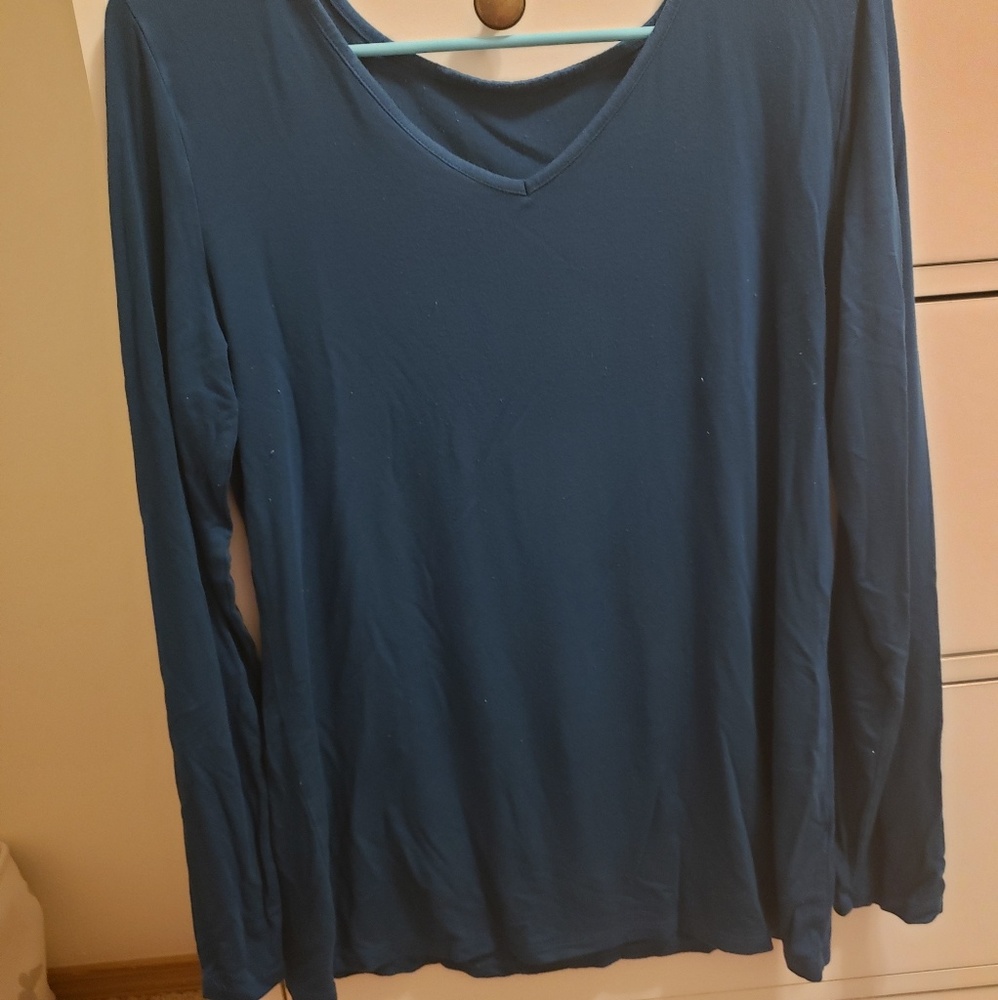 Long Sleeve reversable tag-less shirt